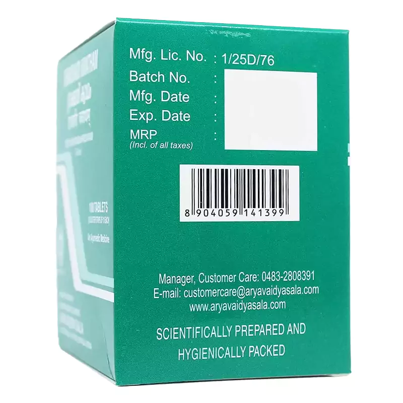 Kottakkal Arya Vaidyasala Drakshadi Kwatham, 100 Tablets-2.webp